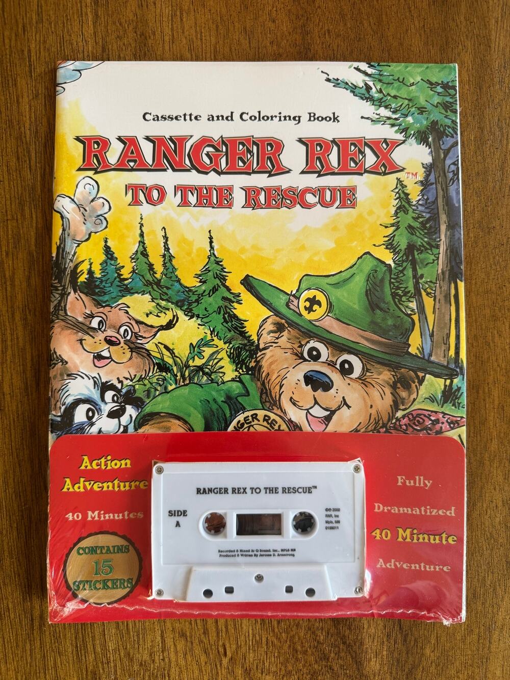 NWT Ranger Rex To The Rescue Cassette Coloring Book Sealed Stickers 2000